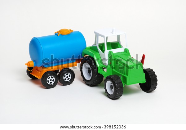 Toy car isolated on\
white background