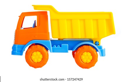 Toy Car The Truck Isolated On A White Background