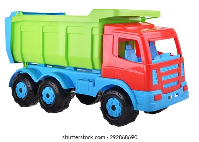 Toy Car Truck Isolated On White Background