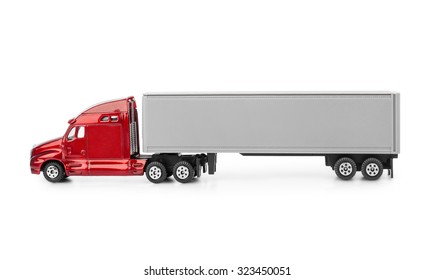 Toy Car Truck Isolated On White Background