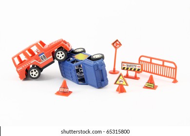 Toy Cars In An Accident