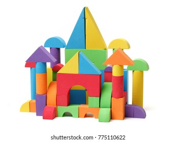 Toy Castle Color Blocks Isolated On Stock Photo 775110622 | Shutterstock