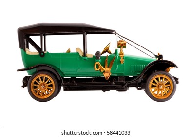 Toy Collection Scale Model Ancient Green Convertible Car