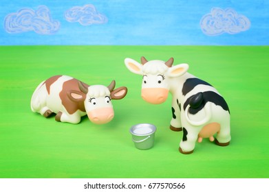 toy farm cows