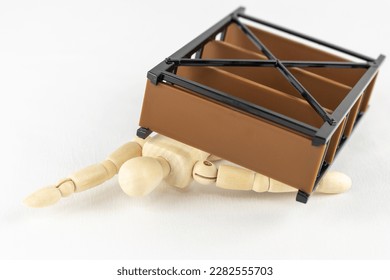 Toy furniture and drawing dolls. Image of underlaying furniture - Shutterstock ID 2282555703