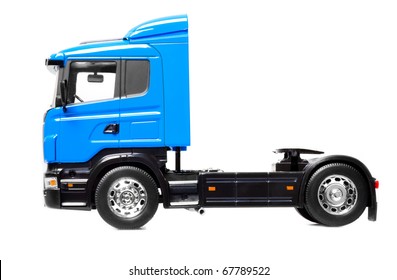 Toy Heavy Truck Isolated Over White Background