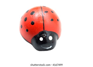 Toy Ladybird On White Background