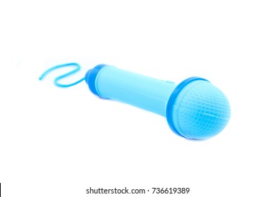 Toy Microphone Isolated On White Background