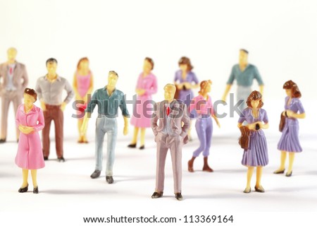Toy, miniature figures of human