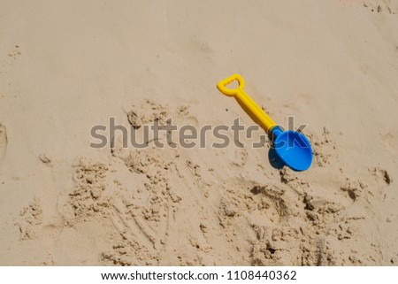 Similar – Image, Stock Photo Shovel and starfish on the beach