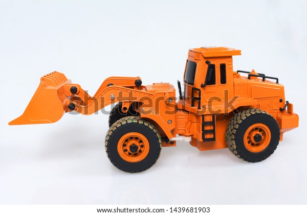 orange excavator toy