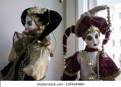 large porcelain clown dolls