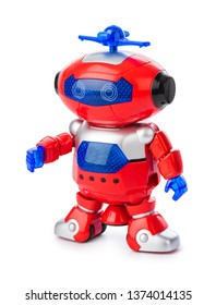 Toy Robot Isolated On White Background