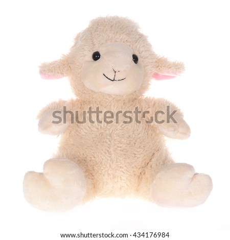 Toy sheep front view 