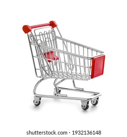 Toy shopping cart isolated on white background - Powered by Shutterstock