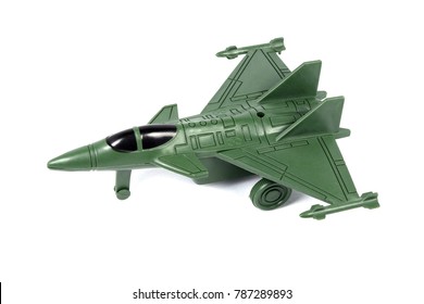 green aeroplane toy