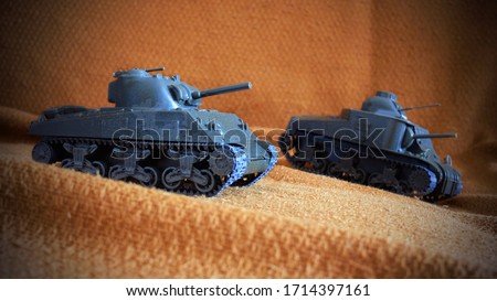 Toy, Tank Fighting, Tank Toy, War Concept, Copy Space...,
