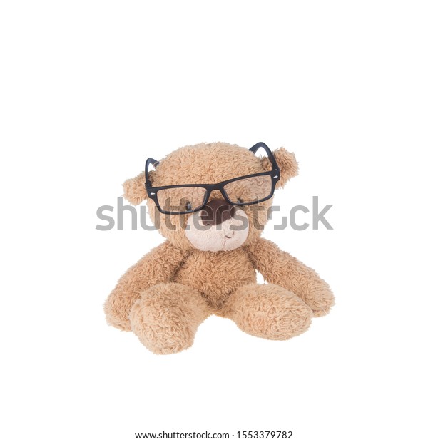 teddy bear wearing glasses