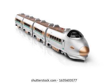 Toy Train Isolated On White Background