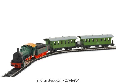 Toy Train Isolated On White Background