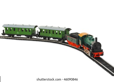 Toy Train Isolated On White Background