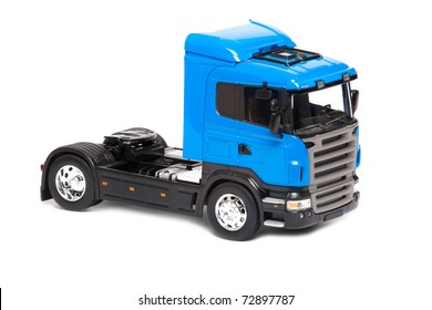 Toy Truck Isolated Over White Background