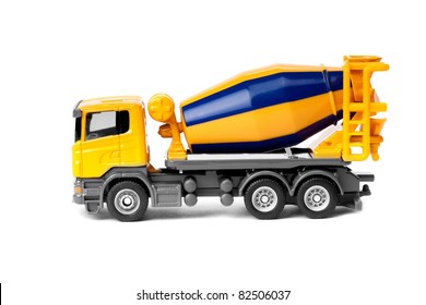 Toy Truck Isolated Over White Background