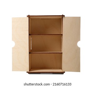 Toy Wooden Cabinet On White Background