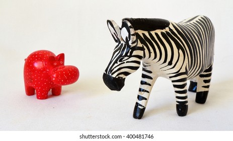 Toy Zebra And Hippo