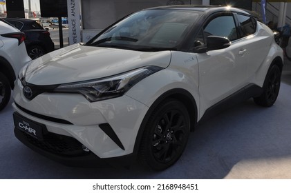 Toyota, C-HR at the car exhibition at the Limassol marina on September 14, 2018 in Limassol, Cyprus
