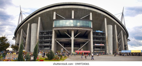 TOYOTA CITY, JAPAN - OCTOBER 23 2011: Toyota Stadium InToyota City, Aichi Prefecture, Japan