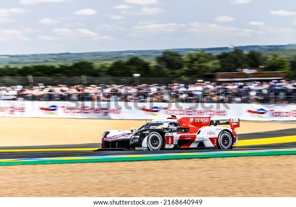 Toyota Gazoo\
Racing during the 2022 24h ( 24 hours ) of Le Mans at Circuit de La\
Sarthe - Le Mans on 8 - 12 June\
2022