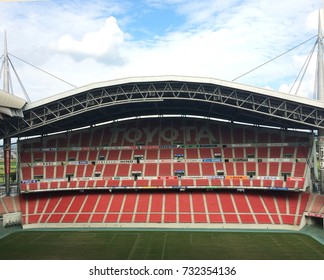 Toyota, Japan - September 15, 2014:  Stadium Tour At Toyota Stadium.