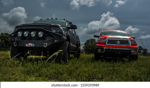 Toyota Tundra Tuning Shop In North MIAMI Florida , July 2014.