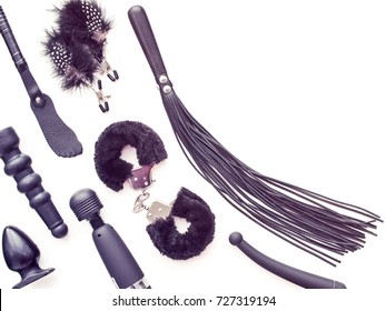 Toys for adult entertainment isolated on a white background