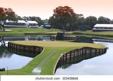 TPC SAWGRASS GOLF COURSE, PONTE VEDRA, FL, USA   MAY 08 :  Hole 17 At The Players Championship, PGA Tour, On Practice Day May 08, 2012,  At  The TPC Sawgrass, Ponte Vedra, Florida, USA.