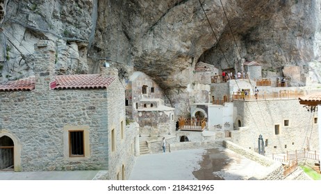 Maçka, Trabzon, Turkey - 07.03.2022 Sumela Monastery 
A Famous Monastery In The Black Sea Region. Sümela Manastırı