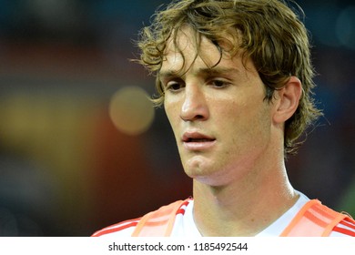 Trabzon, Turkey - September 7, 2018. Russian Defender Mario Fernandes Before UEFA Nations League Match Turkey Vs Russia In Trabzon.