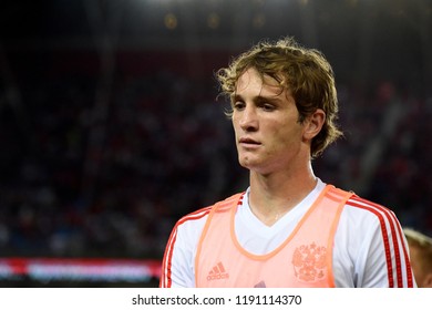 Trabzon, Turkey - September 7, 2018. Russian Defender Mario Fernandes Before UEFA Nations League Match Turkey Vs Russia In Trabzon.