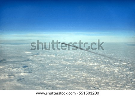 Similar – Foto Bild Wolkenspiel Flugzeug