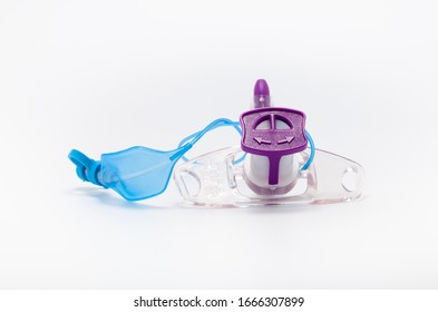 Tracheostomy Tube On A White Background