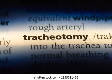 Tracheotomy Word In A Dictionary. Tracheotomy Concept.