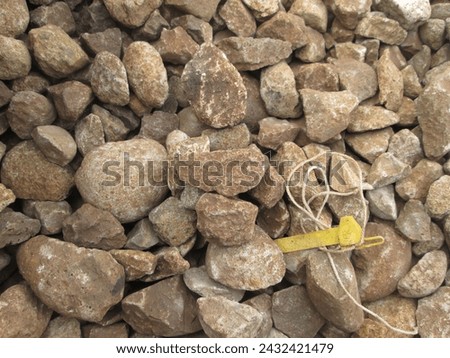 Track ballast is the material which forms the trackbed upon which railroad ties 
