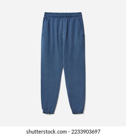 track or jogger blue pant isolated 