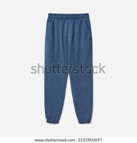 track or jogger blue pant isolated 