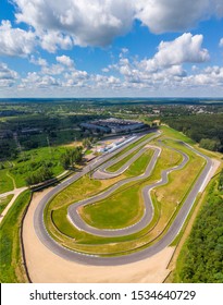 Track for racing on cars, top view