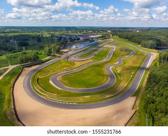 Track For Racing On Cars, Top View