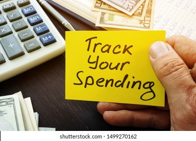 Track Your Spending Sign And Book With Home Budget.