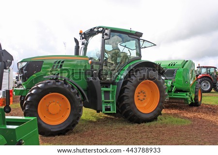 Tractor and Bailer