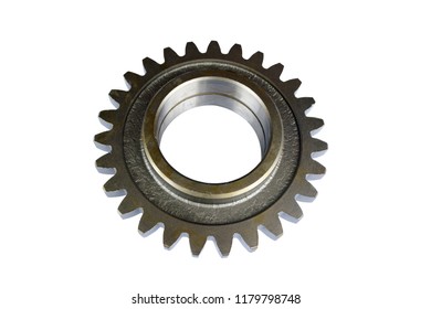 Tractor Clutch Gear On Isolated White Background